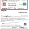 editable template, Mexico Registro de Poblacion de Mexico (CURP number) PSD template, fully editable