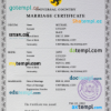 editable template, # romance universal marriage certificate PSD template, fully editable