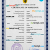 editable template, # sketch universal marriage certificate PSD template, fully editable
