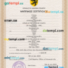 editable template, # stock universal marriage certificate PSD template, completely editable