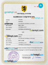 editable template, # sweet charm universal marriage certificate PSD template, fully editable