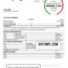 editable template, Syria Al Baraka bank statement template in Word and PDF format