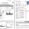 editable template, USA Maryland Pepco utility bill, Word and PDF template, 3 pages