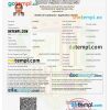 editable template, ANDORRA E-visa PSD template, completely editable, with fonts