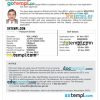 editable template, BAHAMAS Electronic Entry Visa (EEV) PSD template, with fonts