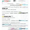 editable template, CAMEROON e-Visa PSD template, with fonts