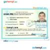 editable template, CHILE visa PSD template, completely editable, with fonts