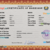 editable template, Nauru marriage certificate PSD template, fully editable