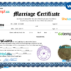 editable template, Oman marriage certificate Word and PDF template, completely editable