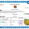 editable template, Papua New Guinea marriage certificate Word and PDF template, fully editable
