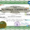 editable template, Samoa marriage certificate Word and PDF template, fully editable
