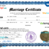 editable template, San Marino marriage certificate Word and PDF template, completely editable