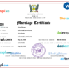 editable template, Sao Tome and Principe marriage certificate Word and PDF template, fully editable