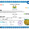 editable template, Sierra Leone marriage certificate Word and PDF template, completely editable