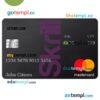 FREE editable template, Skrill Mastercard Debit card template in PSD format, fully editable