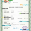 editable template, Somalia marriage certificate Word and PDF template, fully editable