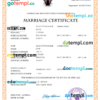 editable template, Sudan marriage certificate Word and PDF template, fully editable