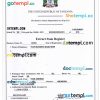 editable template, TANZANIA business registration certificate PSD template, version 2