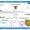 editable template, Thailand marriage certificate Word and PDF template, fully editable