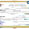 editable template, Trinidad and Tobago marriage certificate Word and PDF template, completely editable