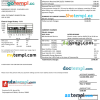 editable template, Ukraine Elektrograd electricity utility bill template in Word and PDF format