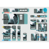 FREE editable template, # city mode editable banner template set of 13 PSD