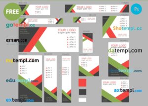 FREE editable template, # flex metric editable banner template set of 13 PSD