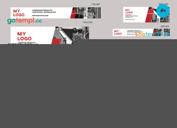 FREE editable template, # newwell editable banner template set of 13 PSD