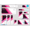 FREE editable template, # pink beat editable banner template set of 13 PSD