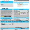 editable template, United Kingdom Turks and Caicos Islands Provo Water Company utility bill Word and PDF template