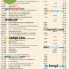 FREE editable template, real 30 random bank transactions Word and PDF template