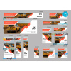 FREE editable template, # road grade editable banner template set of 13 PSD