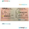 editable template, CUBA tourist visa PSD template, fully editable