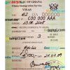 editable template, GHANA travel visa PSD template, with fonts