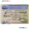 editable template, KENYA multiple journey visa PSD template, completely editable, with fonts