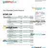 editable template, POSTAL Savings Bank firm account statement Word and PDF template