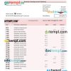 editable template, SANTANDER Bank company account statement Word and PDF template