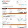 editable template, PING An Bank firm checking account statement Word and PDF template