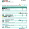 editable template, Agricultural bank of China enterprise bank statement Word and PDF template
