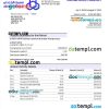 editable template, Al-RAJHI bank company account statement Word and PDF template