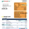 editable template, Axos Bank firm account statement Word and PDF template