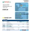 editable template, Bank AlJazira firm account statement Word and PDF template