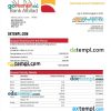 editable template, BANK Albilad enterprise statement Word and PDF template