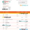 editable template, Bank Danamon enterprise account statement Word and PDF template