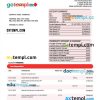 editable template, BANK Hapoalim firm account statement Word and PDF template