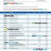 editable template, BANK Leumi business statement Word and PDF template