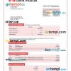 editable template, Bank Muscat enterprise account statement Word and PDF template