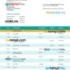 editable template, Bank Syariah Indonesia organization checking account statement Word and PDF template