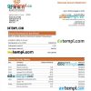editable template, Bank of Gansu business checking account statement Word and PDF template