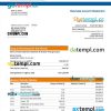 editable template, Bank of India company checking account statement Word and PDF template